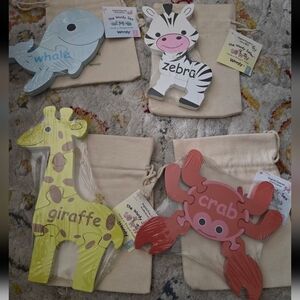 New Wordy Kids Animal Puzzle Set - Multicolor (4 Puzzles)